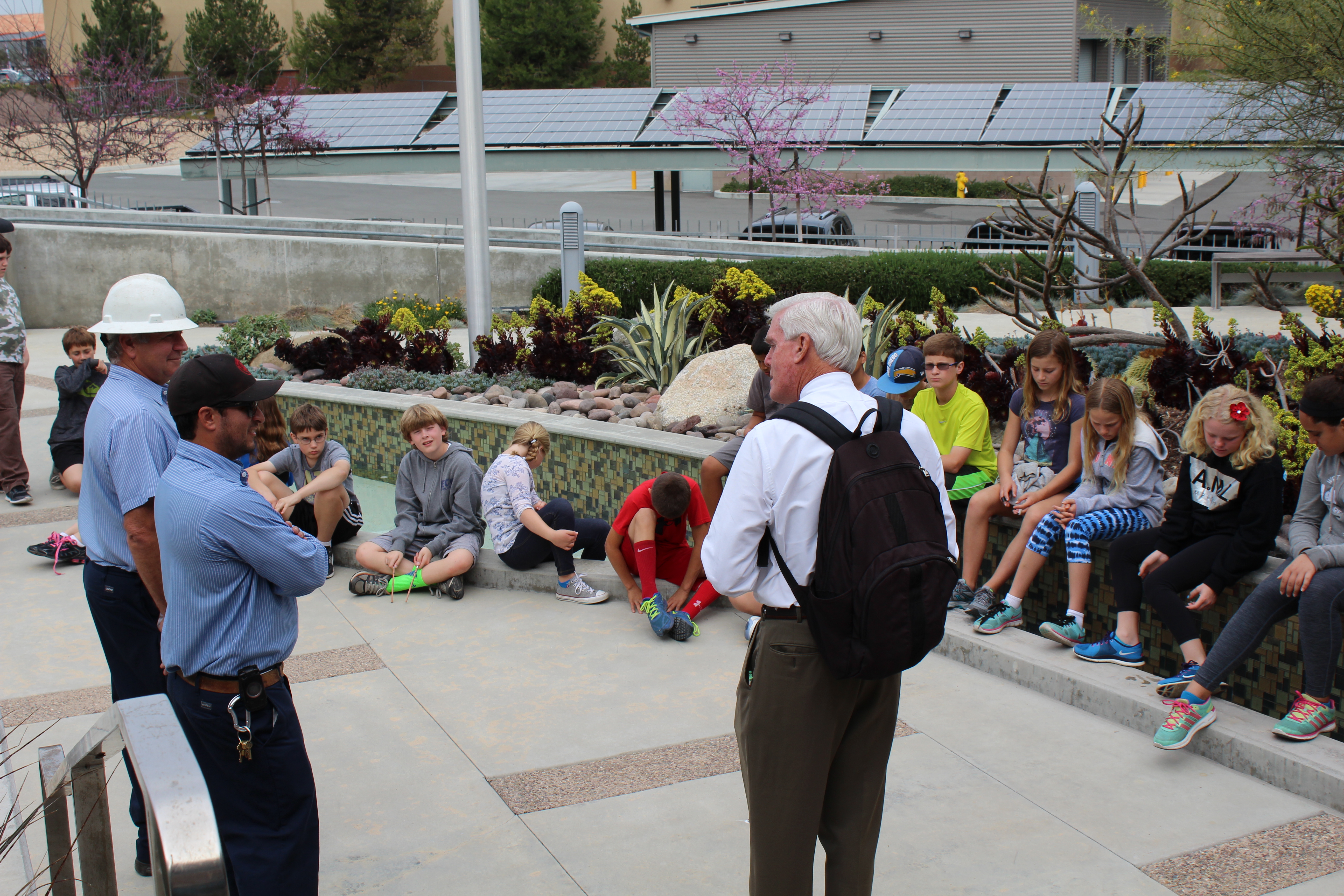 Class tour of Leucadia Pump Station facilities.