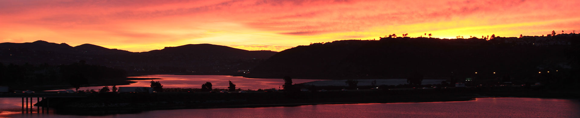 Sunset over the Batiquitos Lagoon