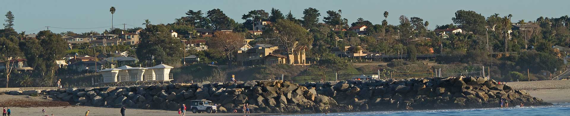A view of North County Coastal from the beach.