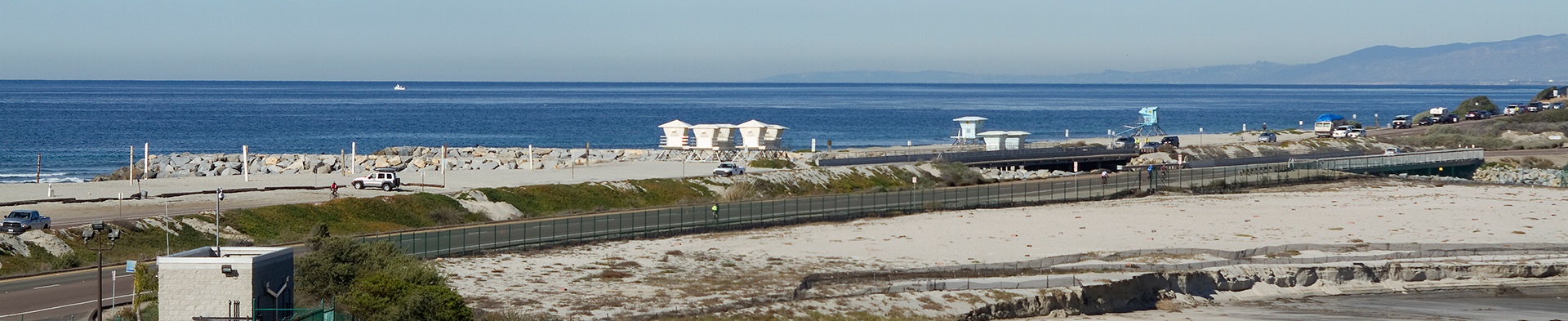 View of beach at Batiquitos lagoon