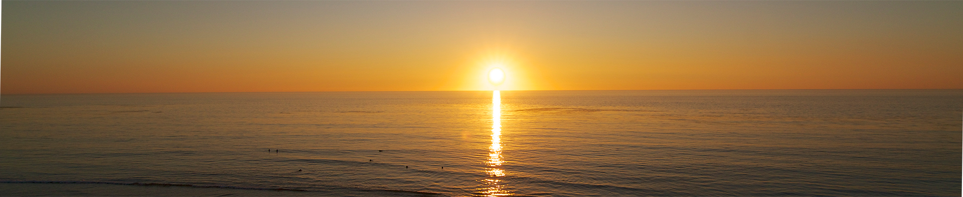 Sunset over the Pacific Ocean in San Diego