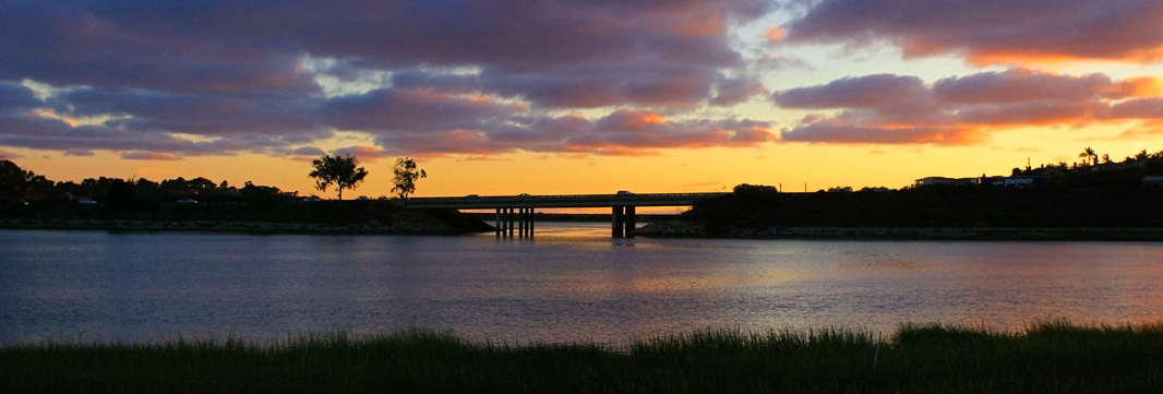 Sunset over the Batiquitos Lagoon