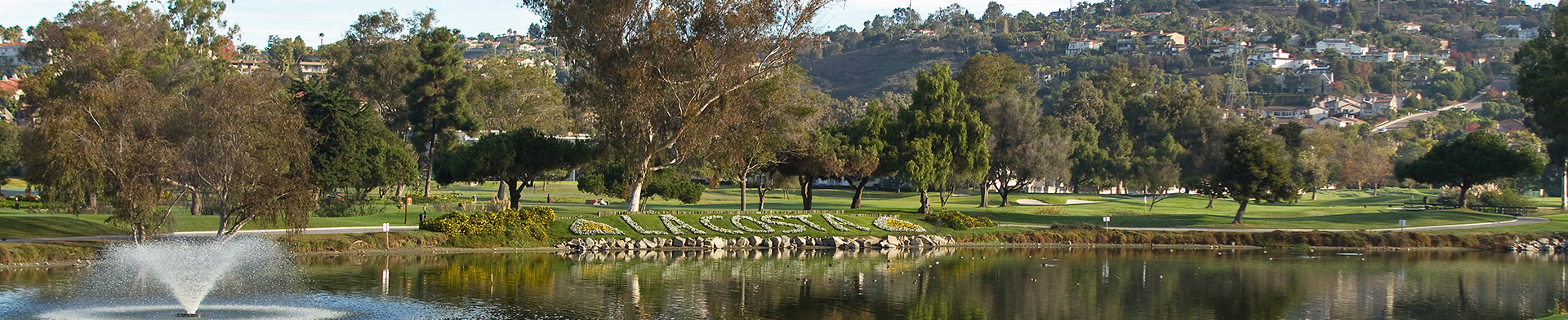 View of pond on La Costa golf course