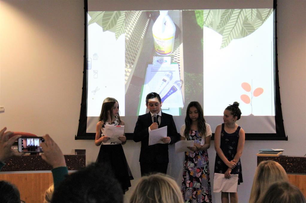 Student presentation at Board Meeting