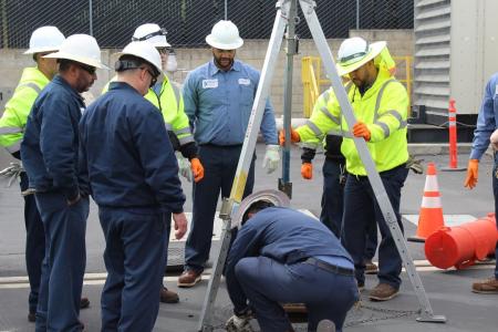 Leucadia Wastewater District inspecting